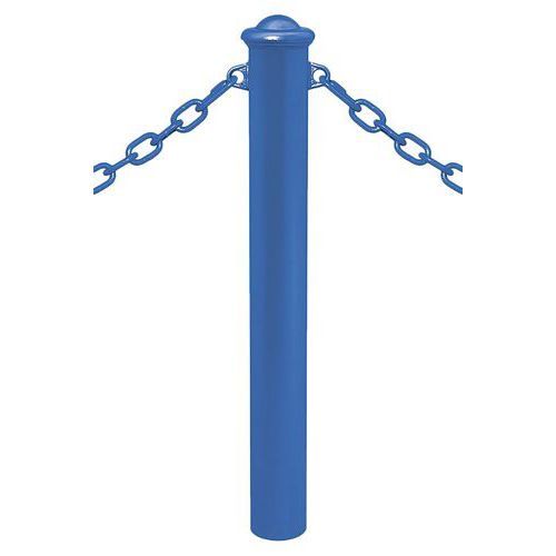 POTELET PROVINCE Ø114 MM CHAINES 2 ANNEAUX AGORA BLEU 5010 - PROCITY