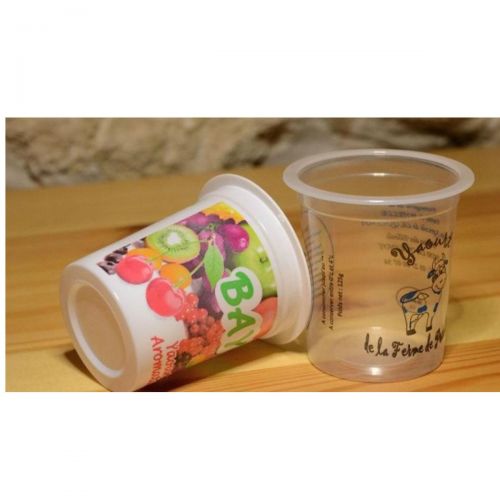 Pots de yaourt neutres 125 g (blanc ou transparent) - RÉF. LFI01-ET - Pot alimentaire_0