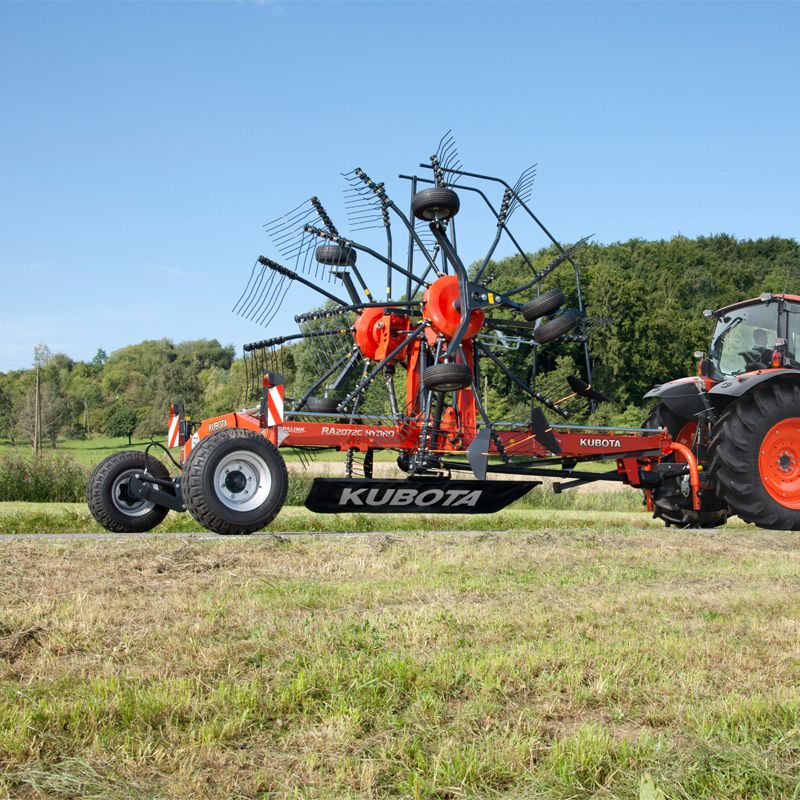 RA2064 - Andaineurs double rotor compact Kubota - largeur de travail 6,20 à 7,80 m - châssis robuste et durable_0