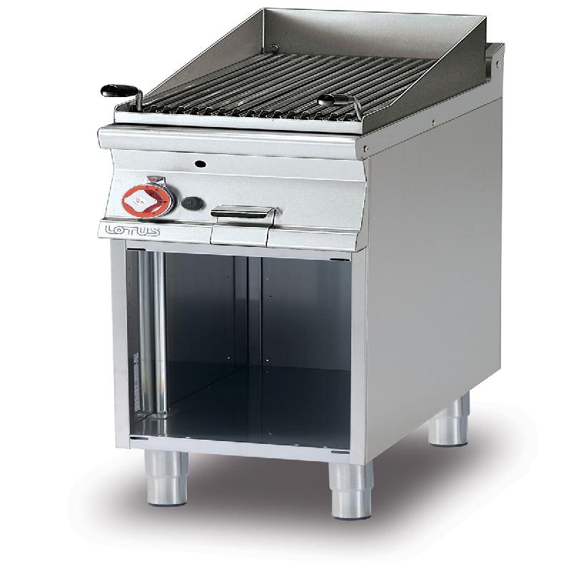 Redcook Gril à gaz en pierre de lave pour la viande. Structure en acier inoxydable. Dimensions 40x70,5 h90 cm. Modèle CW-74G - 2066_0