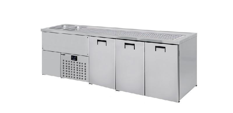 Refroidisseur de fût bière 3 portes 2L - 7489.5345 - Dimensions 2500x700x950 mm_0