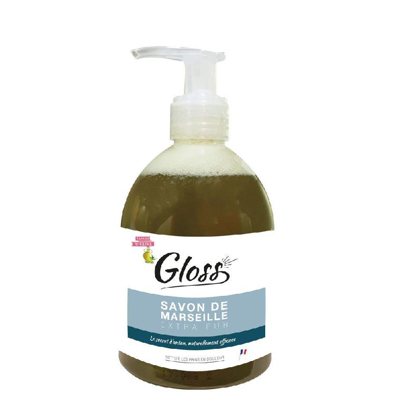 SAVON DE MARSEILLE LIQUIDE POUR LES MAINS - A L'HUILE D'OLIVE - FLACON POMPE 300 ML  - LOT DE 6