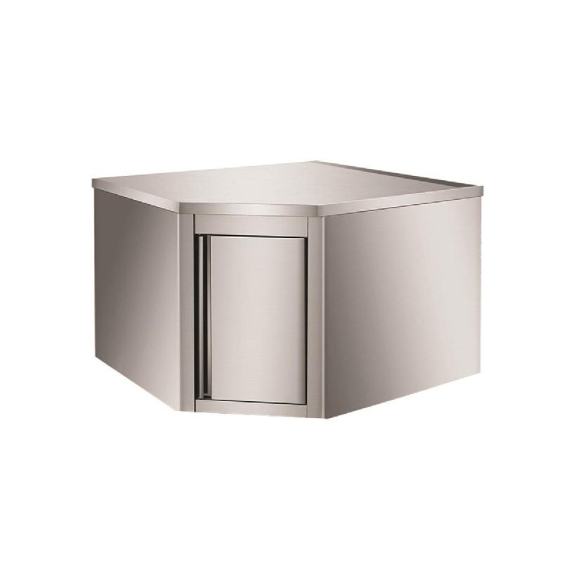 Skyrainbow Armoire murale suspendue en acier inoxydable, module d'angle, pour armoires de profondeur 400, 700 x 700 - THEHR74_0