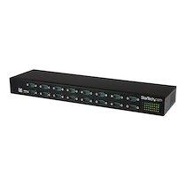 StarTech.Com Hub série RS232 à 16 ports - Adaptateur USB vers 16x DB9 RS232 à montage en rack_0