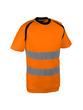 T-shirt haute visibilité orange/bleu - 100% polyester bird-eye - 150 g/m2 - Normes EN ISO 13688 et EN ISO 20471_0