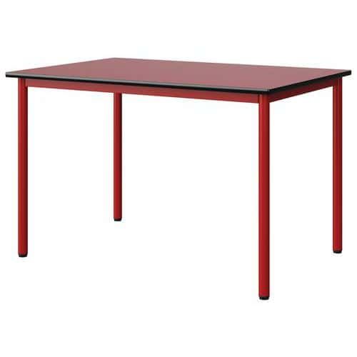 TABLE MALIBU 120X80 T6 4P STRA ROUGE U321/NOIR ROUGE 3020 - MANUTAN EXPERT