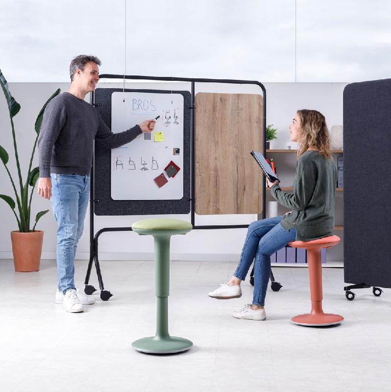 Tabouret de bureau ergonomique DOT - Jaune moutarde 910_0