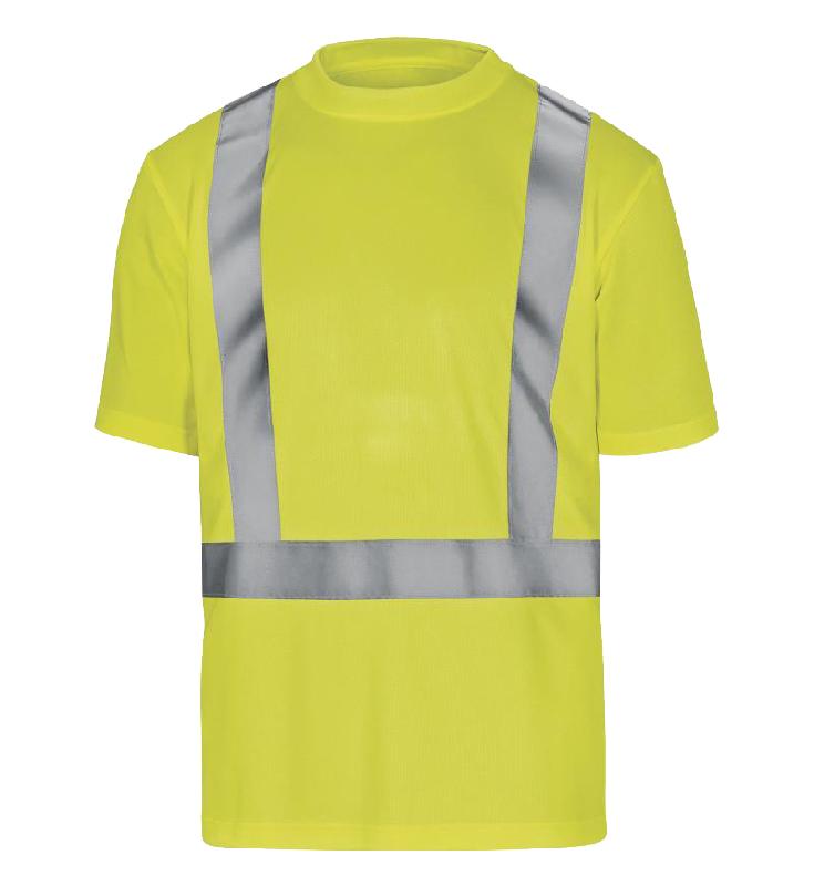 Tee-shirt manches courtes haute visibilité jaune/gris tl - DELTA PLUS - cometjagt - 751994_0