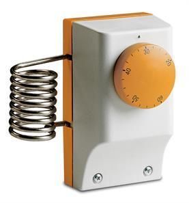 Thermostat d'ambiance avec sonde extérieure - PERRY - Modèle à dilatation de liquide - Réglable de -5°C à 35°C - IP54_0