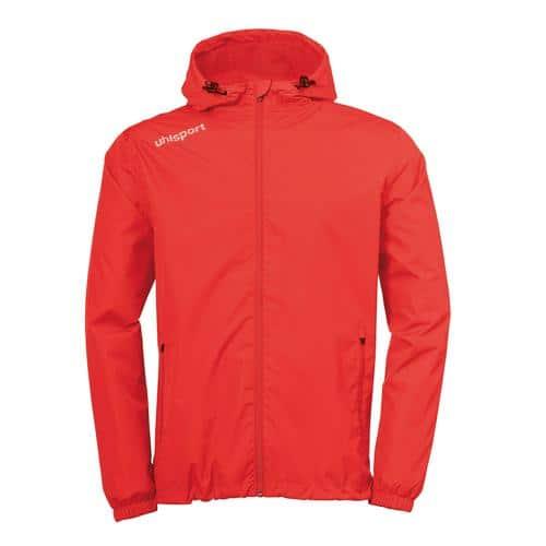 VESTE PLUIE - UHLSPORT - ESSENTIAL ROUGE/BLANC
