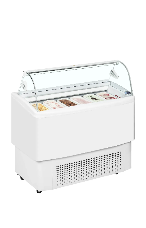 Vitrine ventilée pour glace FIJI 6 Blanc TEFCOLD_0