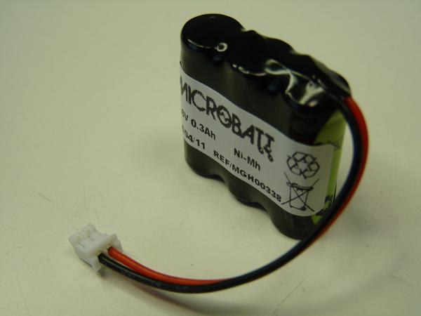 Batterie industrielle Nimh 3x 2/3AAA 3S1P ST1 3.6V 300mAh JST - Marque NX_0