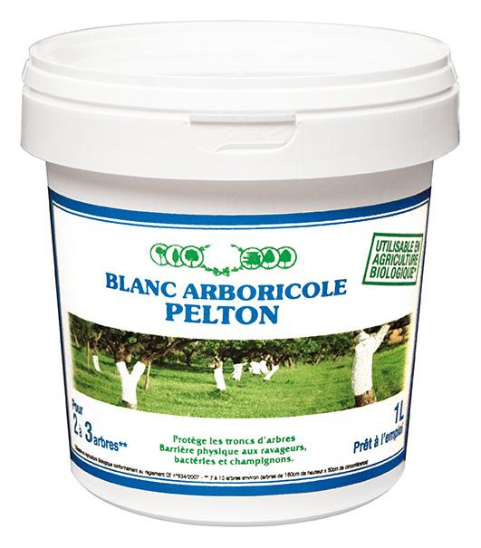 Blanc arboricole pour arbres fruitiers - PELTON - Seau de 1L - Protection naturelle contre ravageurs et champignons - Prêt à l'emploi_0