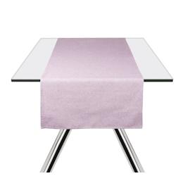 Chemin de table Excelsa Pastel Color coton 45x140 cm lilas - violet textile 68837_0