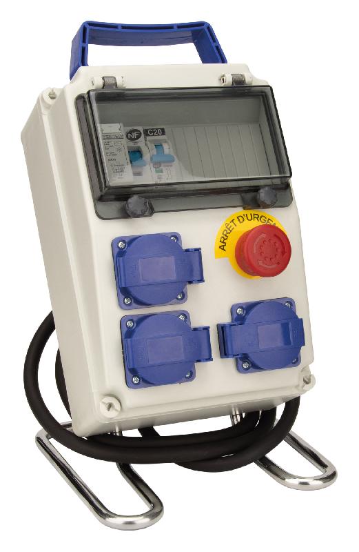 Coffret de chantier 8 modules IP54 prééquipé avec accessoires - Zenitech_0