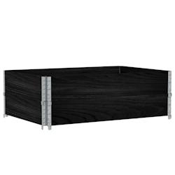 Helloshop26 - Jardinière bac lit surélevé plantes fleurs terrasse jardin 120 x 80 cm bois massif de pin noir 02_0037413 - 3000217847471_0