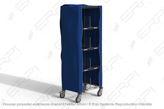 Housse polyester extérieure pour chariot 61x46x180cm - Réf. CC6146180-HE02 - Haute ténacité, personnalisable_0