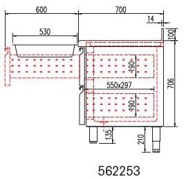 Kit de 2 tiroirs réfrigérés - hauteur 190 mm - pour tgr-s - 562253_0