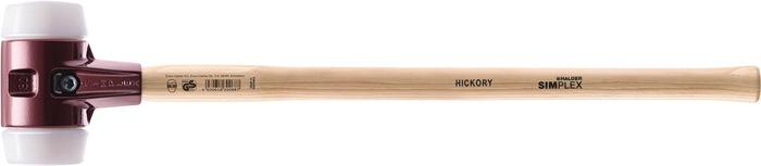 Marteau à  deux mains SIMPLEX D. De la tête 125 mm longueur 1040 mm mi-dur super-plastique blanc Hickory HALDER_0