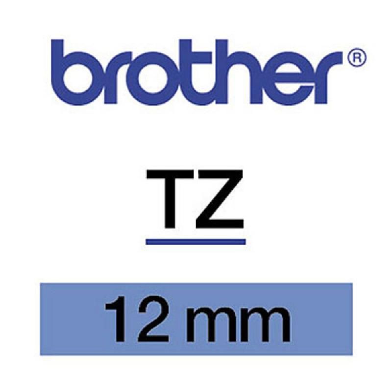 P-TOUCH RUBAN TITREUSE BROTHER - TZE - ÉCRITURE NOIR / FOND BLEU - 12 MM X 8 M - MODÈLE TZE-531