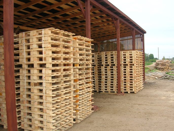 Palettes en bois demi-lourde traitée NIMP15 pour l'industrie et la logistique - Dimensions 1200x800mm_0