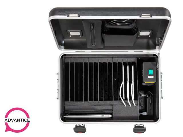 Paraproject Case U15 Plus - Classe mobile pour 15 tablettes jusqu'à 11'' avec kit réseau et hubs USB_1