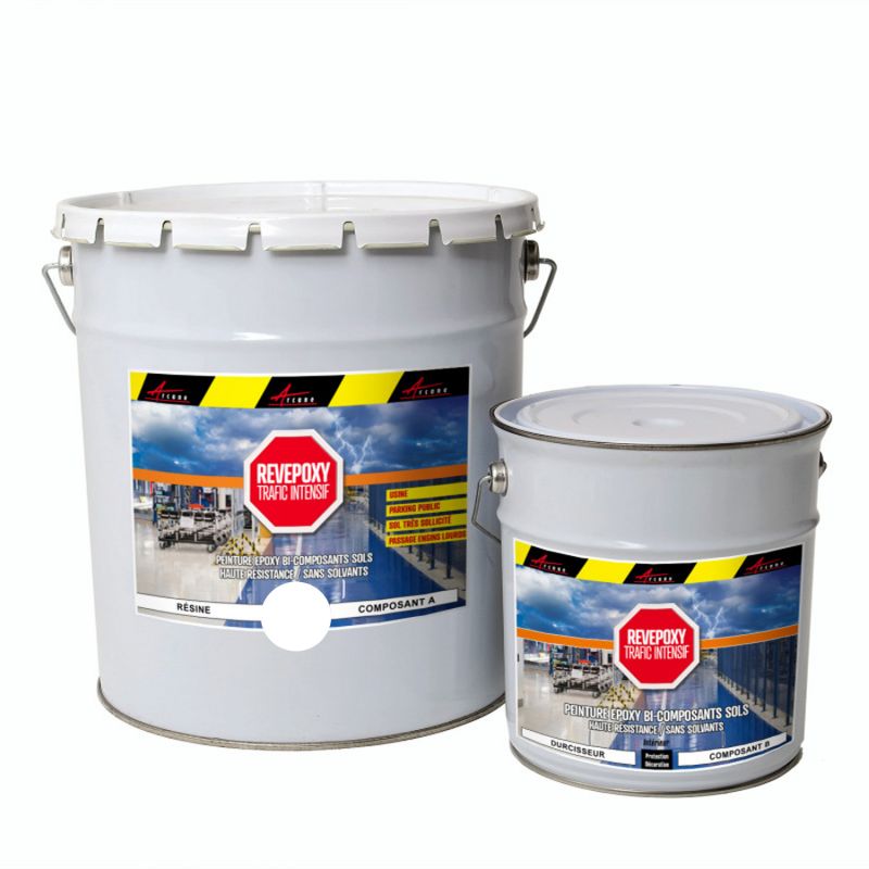 Peinture epoxy de sol industriel et parking - revopoxy trafic intensif - 0.25 kg par m²_0