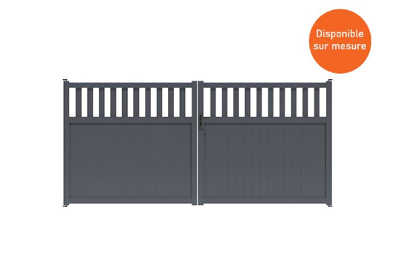 Portail battant semi plein - 2750 / 1200_0