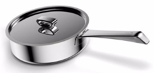Sauteuse avec couvercle 24 cm - Ora Ito 5 Ply Aubecq - 5 plis inox/aluminium/cuivre - Tous feux dont induction_0