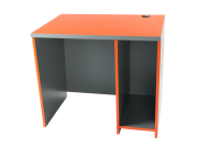 Table informatique PANO - pieds en mélaminé, personnalisable au centimètre près_0
