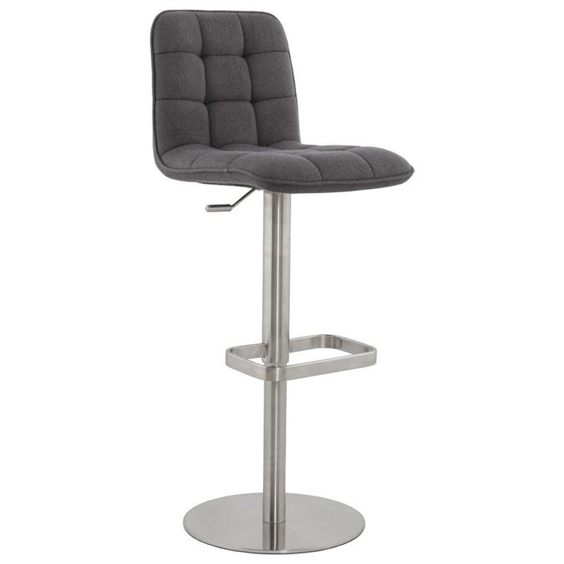 Tabouret de bar Porto 112 cm gris anthracite - Paris Prix - Hauteur ajustable et rotation 360°_0