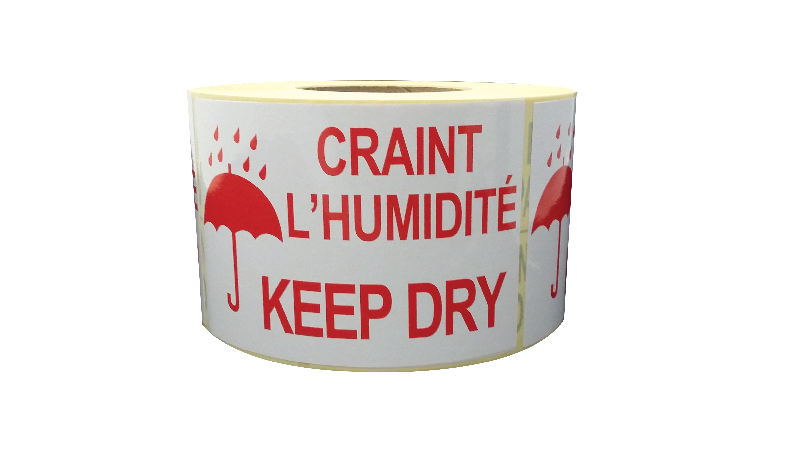 Étiquette craint l'humidité - keep dry_0