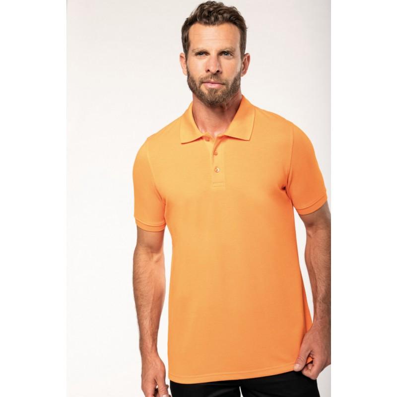 WK274 - Polo manches courtes homme - Polyester et coton peigné - Traitement antibactérien et antiboulochage_0