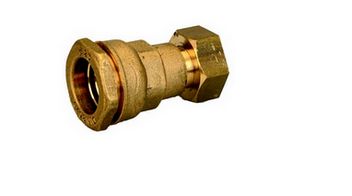 511-1GI - Raccord droit GRK avec écrou prisonnier pour tuyaux polyéthylène - Laiton 20-3/4