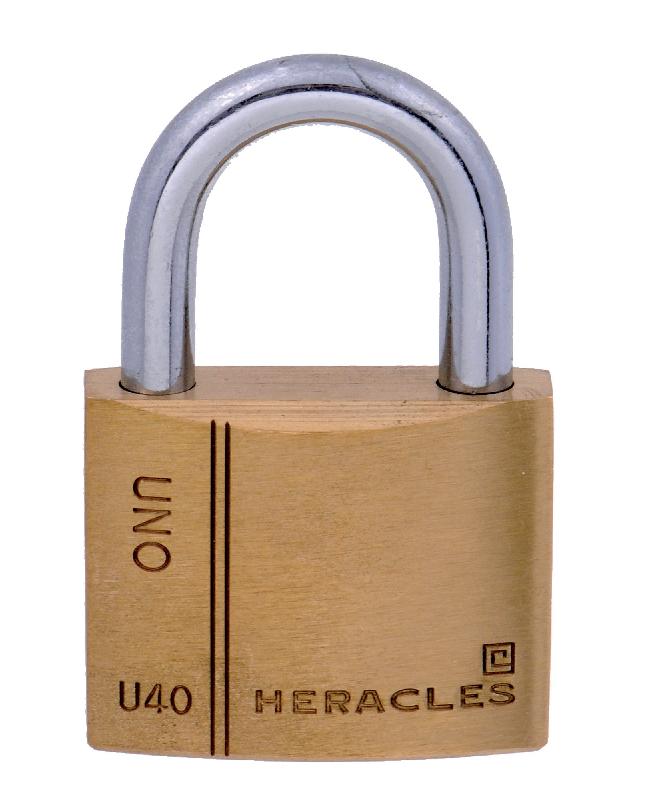 Cadenas standard laiton uno 40mm s'entrouvrant anse en u - HERACLES - i-cad40mv - 389782_0