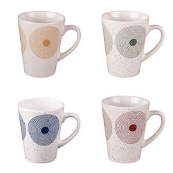 Coffret de 4 mugs 28 cl Rio -  Multicolore Rond Porcelaine Table Passion 11.8x cm - multicolore porcelaine 3106232781377_0