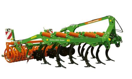 Cultivateur traîné Cenius - Amazone - 3 poutres, largeur de travail 3 à 4 m, pour déchaumage et ameublissement_0