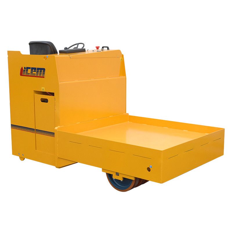 GT 140 P - Chariot électrique ICEM - capacité de charge 14 000 kg - plateforme fixe avec mur de confinement_0