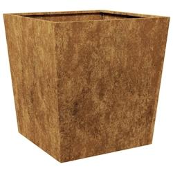 Helloshop26 - Jardinière bac lit surélevé plantes fleurs terrasse jardin 50 x 50 x 50 cm acier corten Marron 02_0037658 - 3000213916331_0