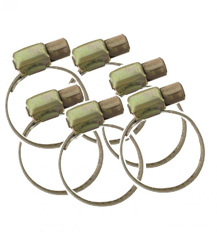 Lot de 6 colliers de fixation - bande ajourée pour un meilleur serrage - Boutté - métal_0