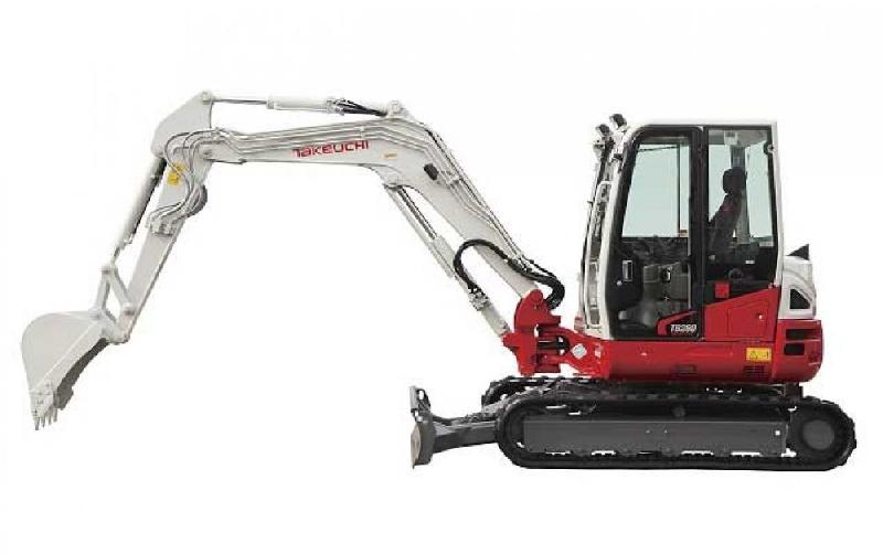 Mini Pelle Takeuchi TB 260 - 5660 kg, Profondeur de fouille 3895 mm, Moteur Yanmar 4 cylindres_0