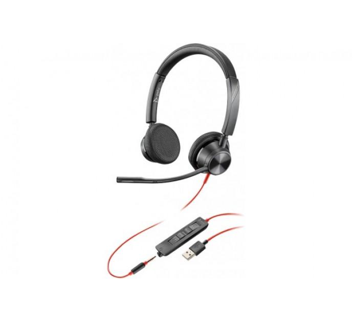 Poly Blackwire BW3325-M - Casque USB-A + Jack avec 2 écouteurs - Réf. 463327_0