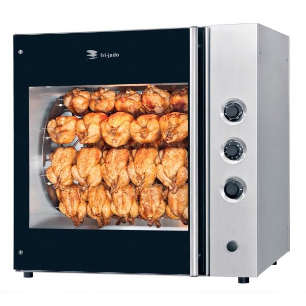 Rôtissoire TDR 7 balancelles manuelle - 35 volailles/h - tout inox sans châssis_0