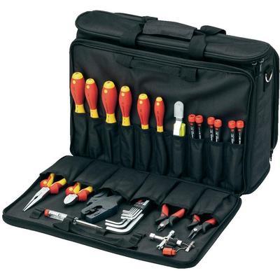 SACOCHE À OUTILS ÉQUIPÉE POUR LES TECHNICIENS 29 PIÈCES WIHA 33150 (L X L X H) 470 X 350 X 220 MM 1 SET