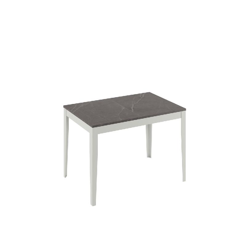 Stones Fauteuil Grace avec structure en polypropylène et piètement en métal, assise rembourrée en tissu gris foncé - Design moderne - multicolore_0