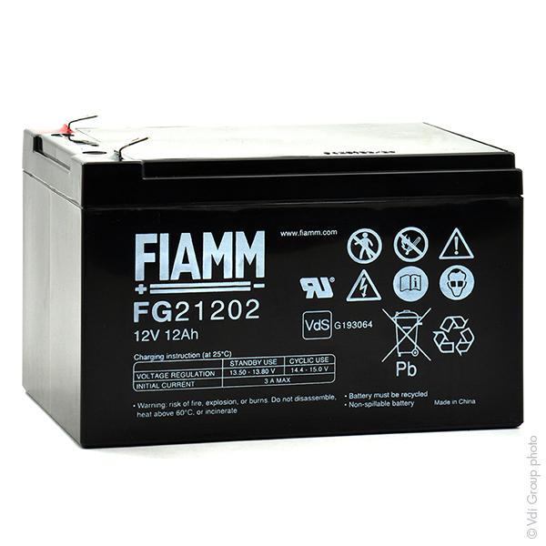 BATTERIE PLOMB AGM FIAMM FG21202 12V 12AH F6.35_0