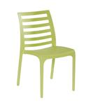 Chaise de jardin empilable en résine vert anis orion  lot de 6 salon