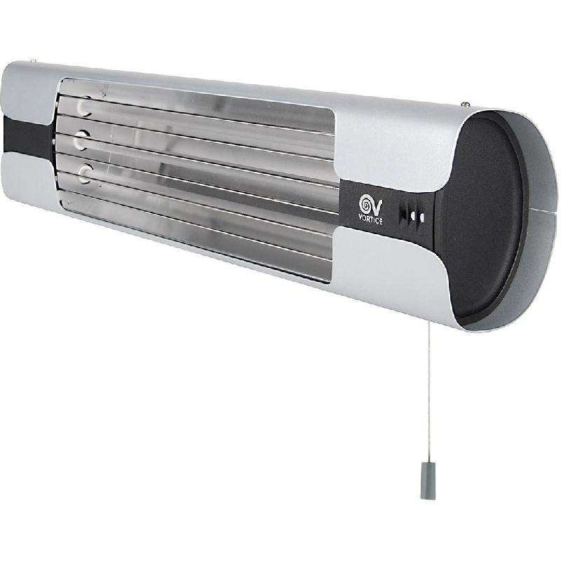 Chauffage radiant infrarouge Thermologika avec capot en acier - VORTICE-AXELAIR - RID1800_0