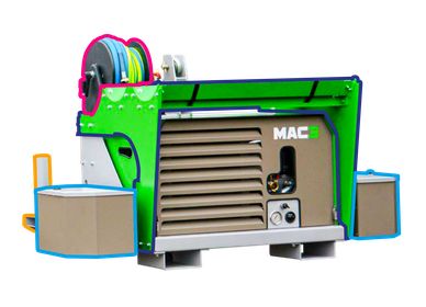 Compresseur de chantier à entraînement hydraulique à placer sur le relevage d'un tracteur - mac3 - msh_1