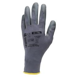 Coverguard - Gants de manutention en milieu sec paume enduite PU tactile EUROLITE P500 (Pack de 10) Gris Taille 9 - gris 5450564065246_0